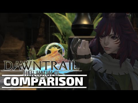 Final Fantasy XIV: Dawntrail Graphics Update Cutscene Comparison - PC [GamingTrend]